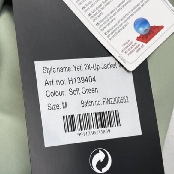 NEW DOPE Snowboarding Jacket Soft Green Size M Yeti 2X-Up Hooded Pullover - Picture 3 of 10